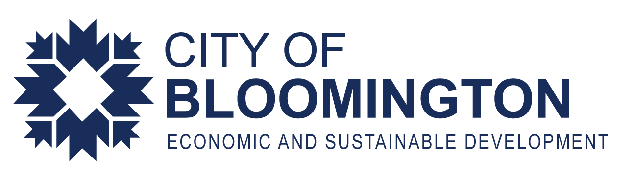 City of Bloomington Department of Economic and Sustainable Development Logo 