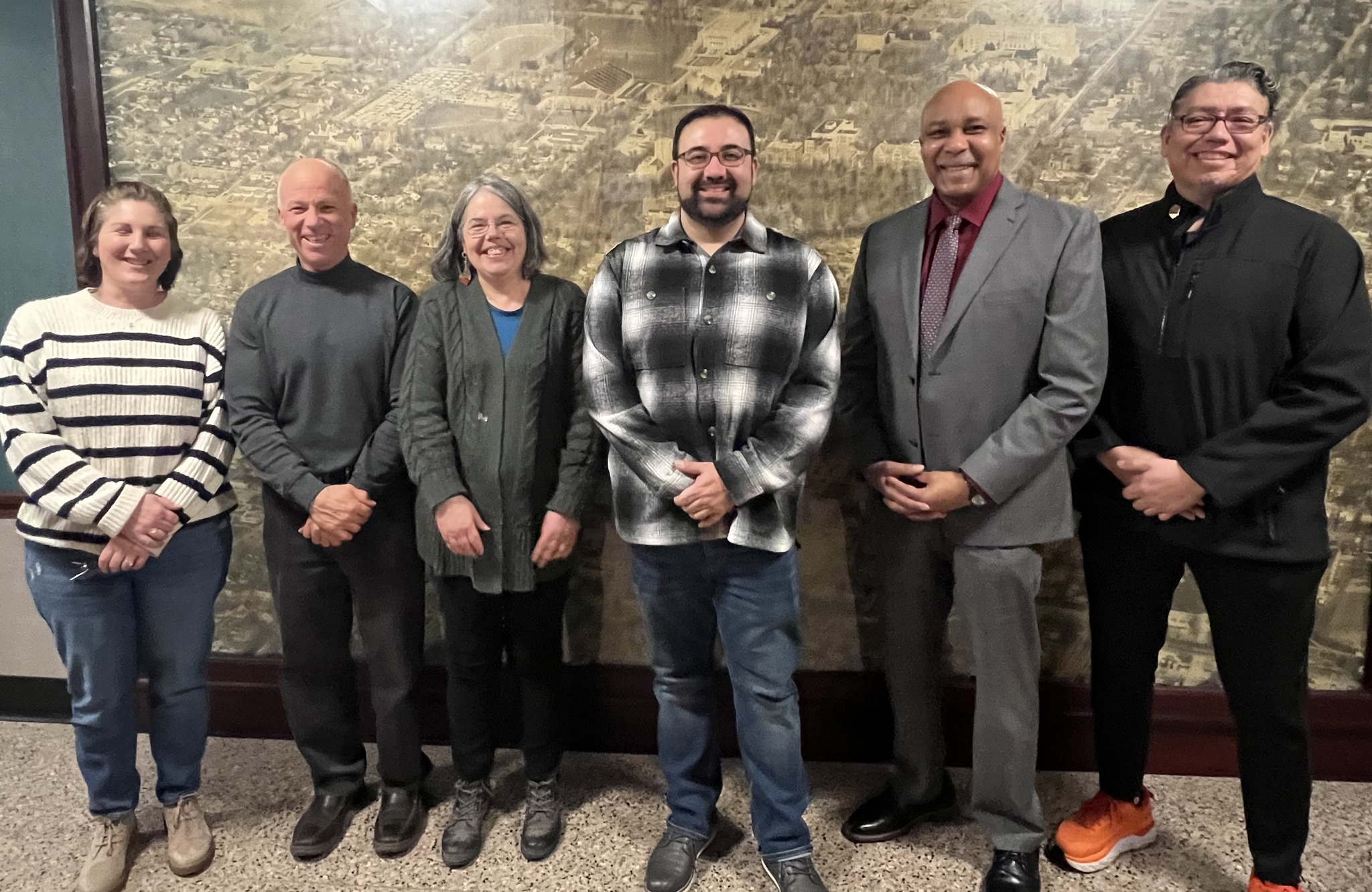 A picture of the commissioners for the Commission on Hispanic and Latino Affairs, taken in February 2023.