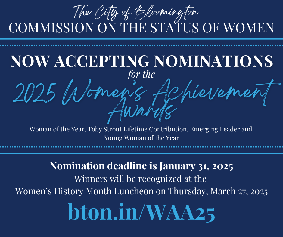 Women's Achievement Award Nominations graphic