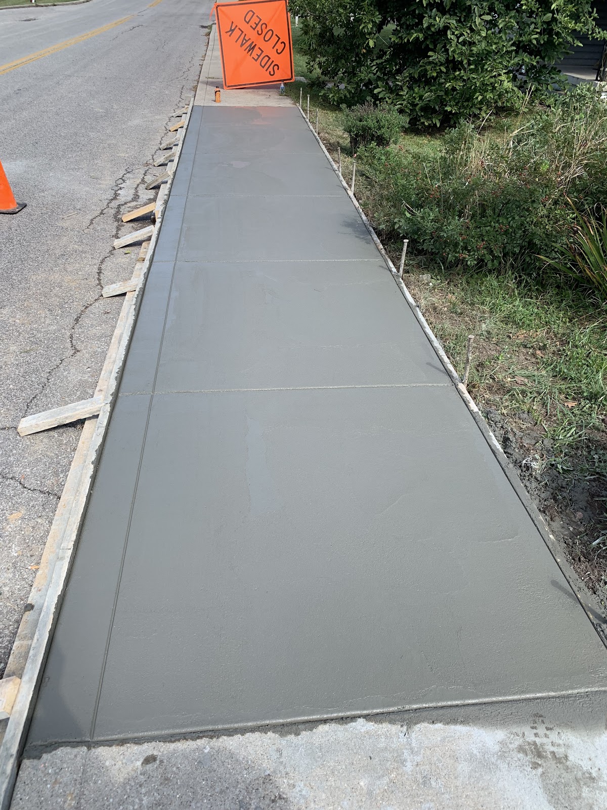 Repaired Sidewalk