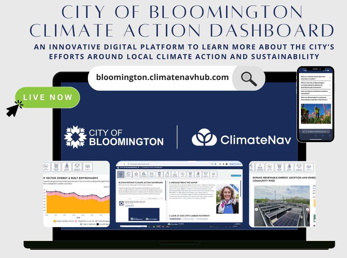 Climate Action Dashboard Platform Screenshots