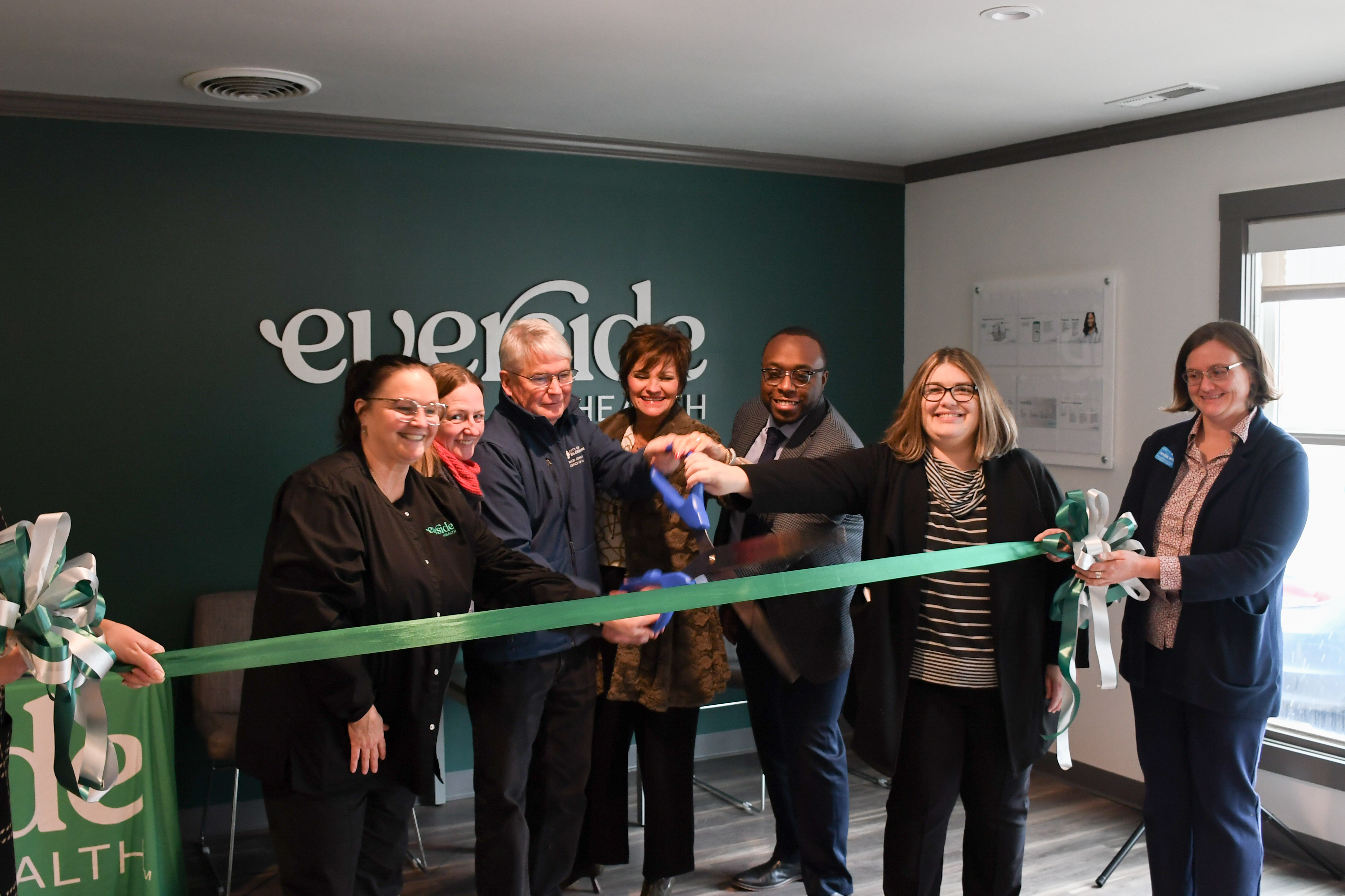 Employee Health Clinic ribbon cutting