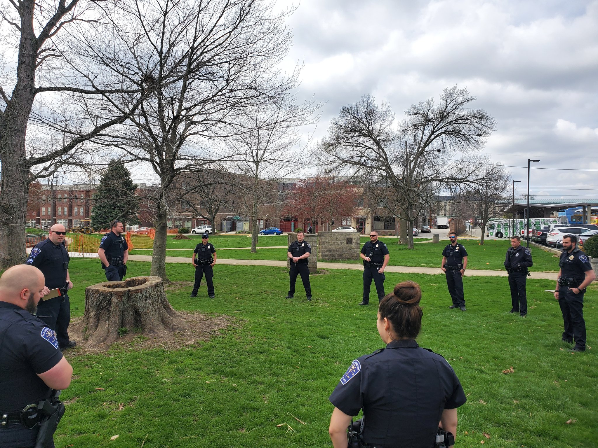 Previous BPD roll call outside