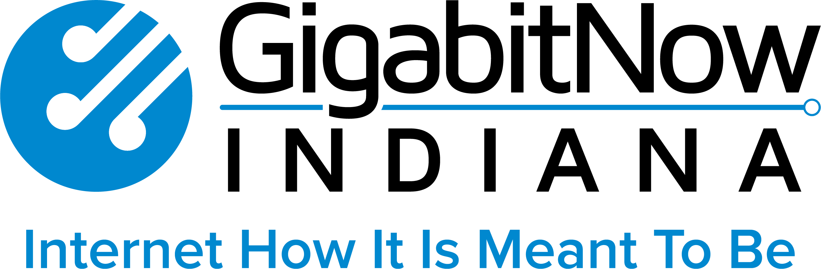 GigabitNow Indiana logo with tagline