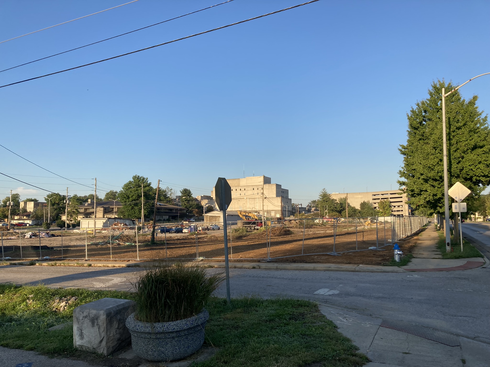 Demolition of warehouse at 635 Rogers Street