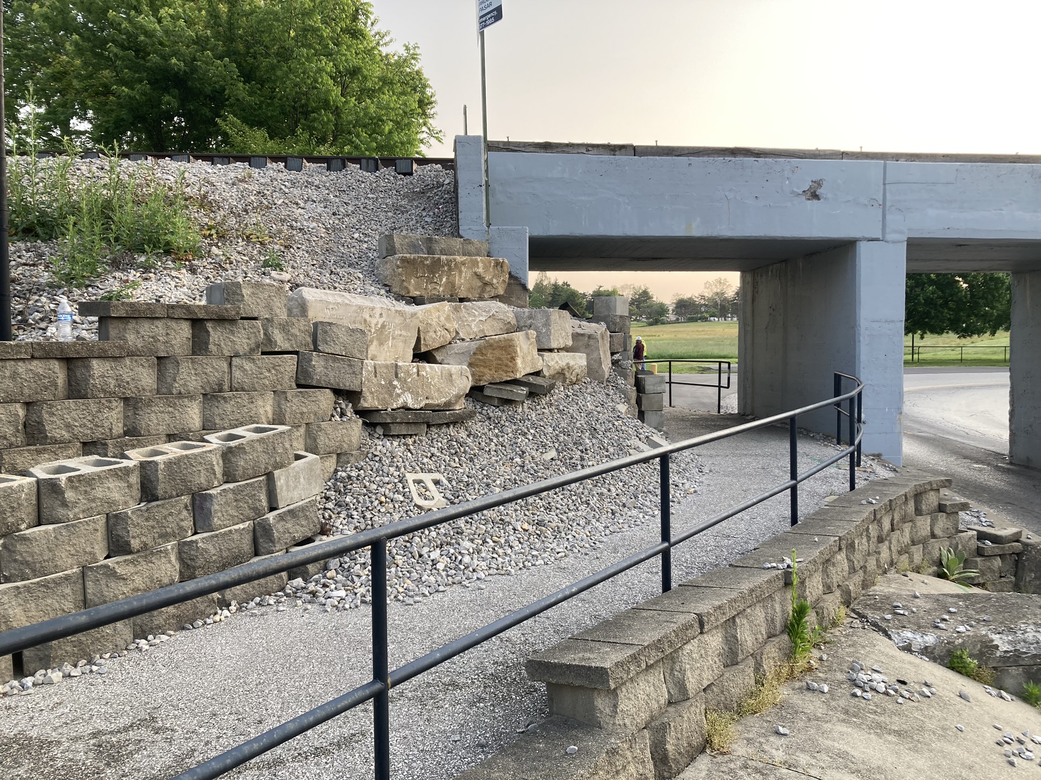 Retaining Wall before Repair