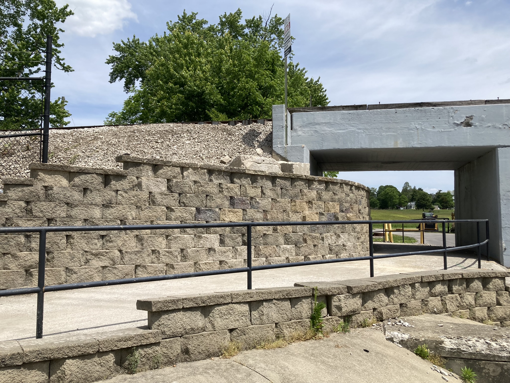 Retaining Wall after Repair