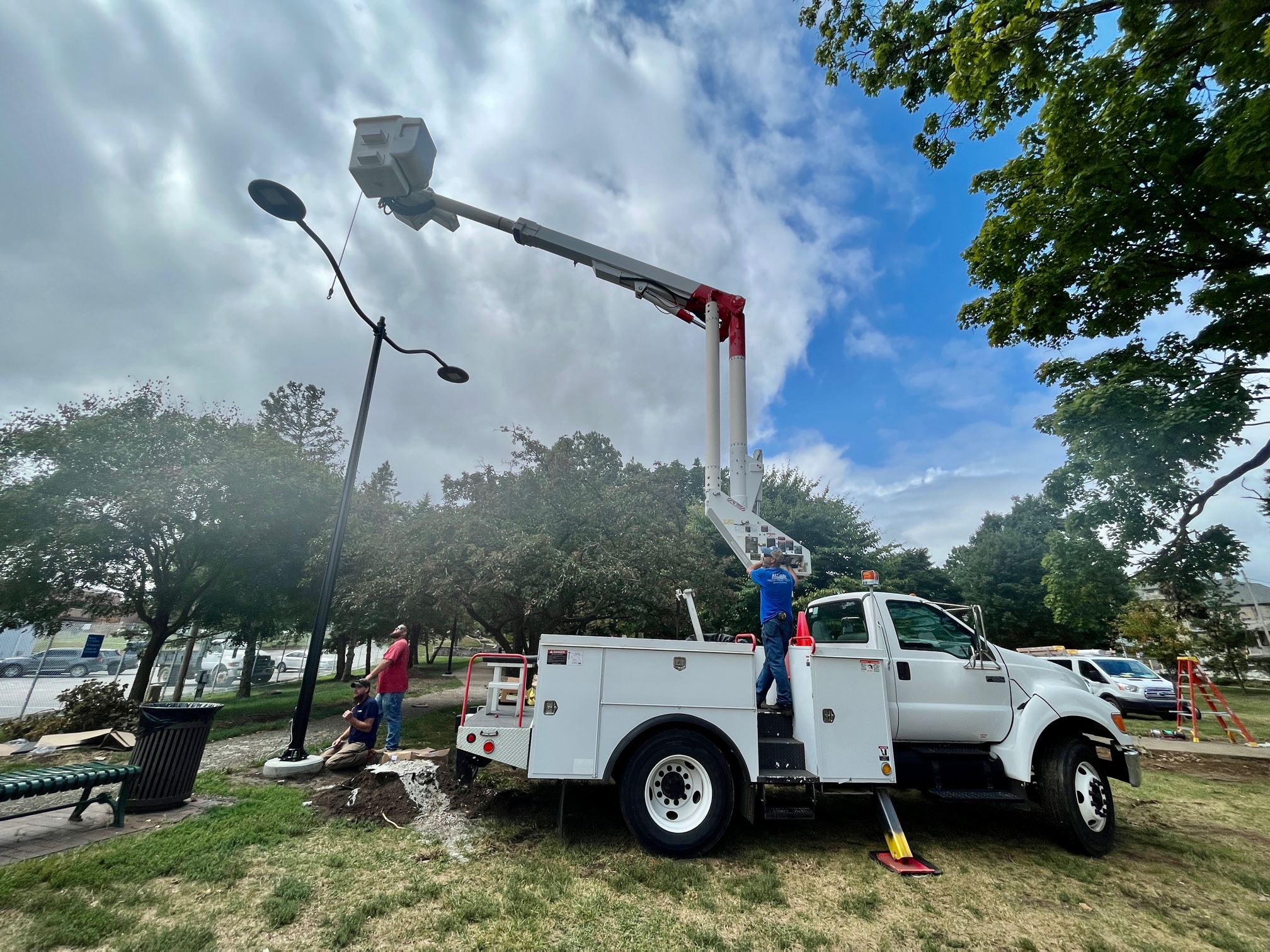 LED Seminary Park Light Installation