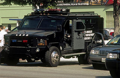 example of surplus military equipment available to law enforcement agencies for no or limited cost.