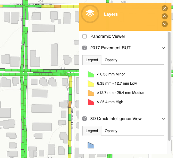 Pavement Conditions screenshot