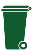 Green yard waste bin