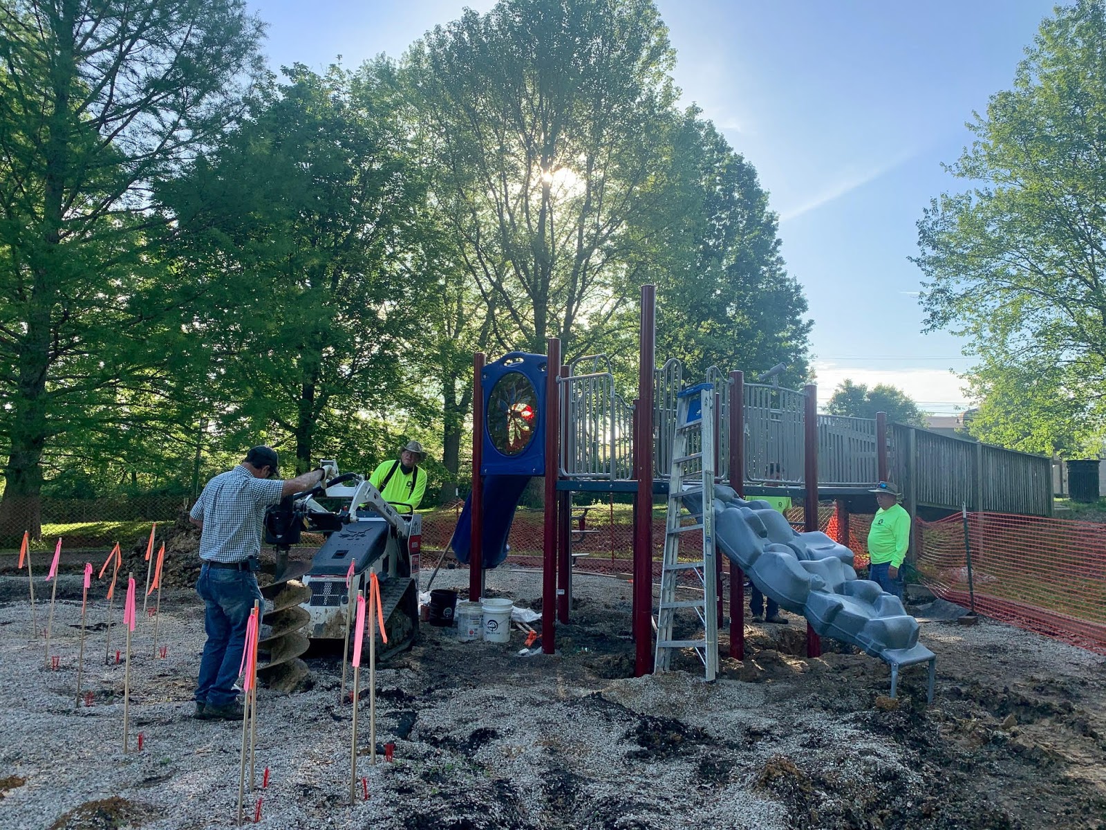 Playground Being Installed