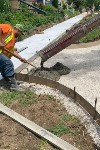 Pouring Concrete