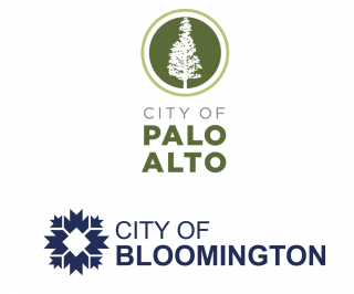 Bloomington and Palo Alto City Logos 