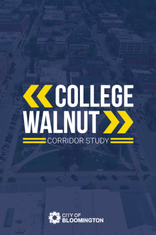 Corridor Study Logo in White and Yellow on Dark Blue Background