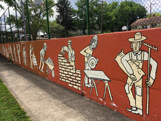 Building Trades Park mural