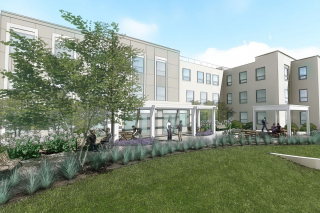 rendering of Kohr building affordable housing development