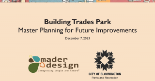 Building Trades Park Master Plan for Future Improvements Dec. 7 2023