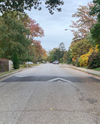 speed hump on Maxwell St