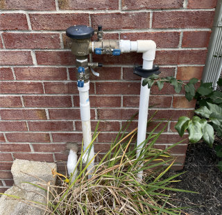 Irrigation backflow preventer example