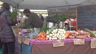 Farm market vendor stand