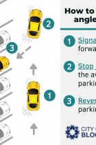 Instructions for back-in angle parking