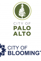 Bloomington and Palo Alto City Logos 