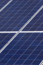 Close up of solar panels