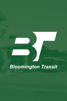 Bloomington transit Logo on green background